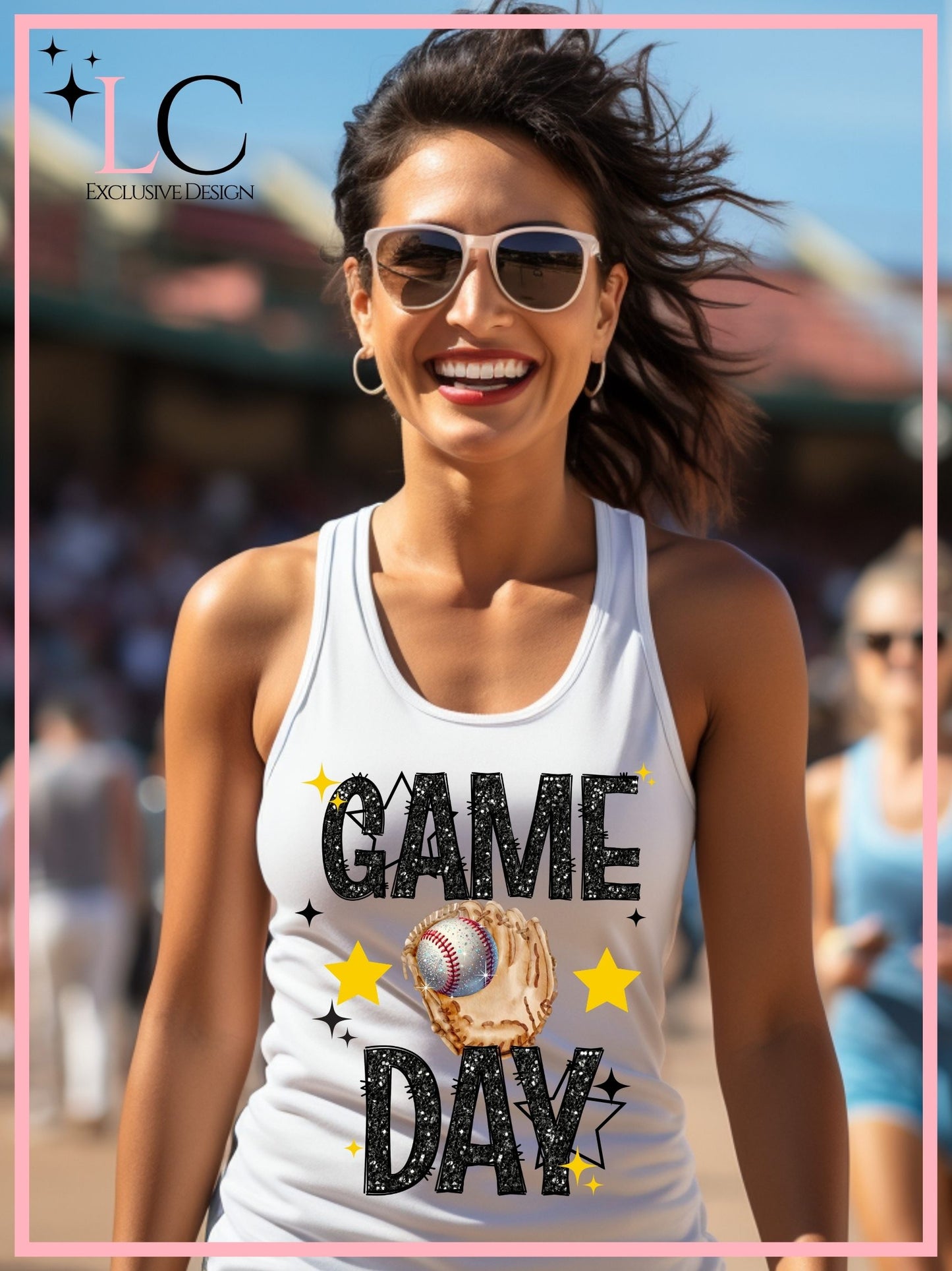 SEP Faux Glitter Game Day, Baseball