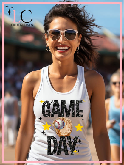 SEP Faux Glitter Game Day, Baseball