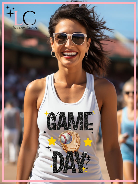 SEP Faux Glitter Game Day, Baseball