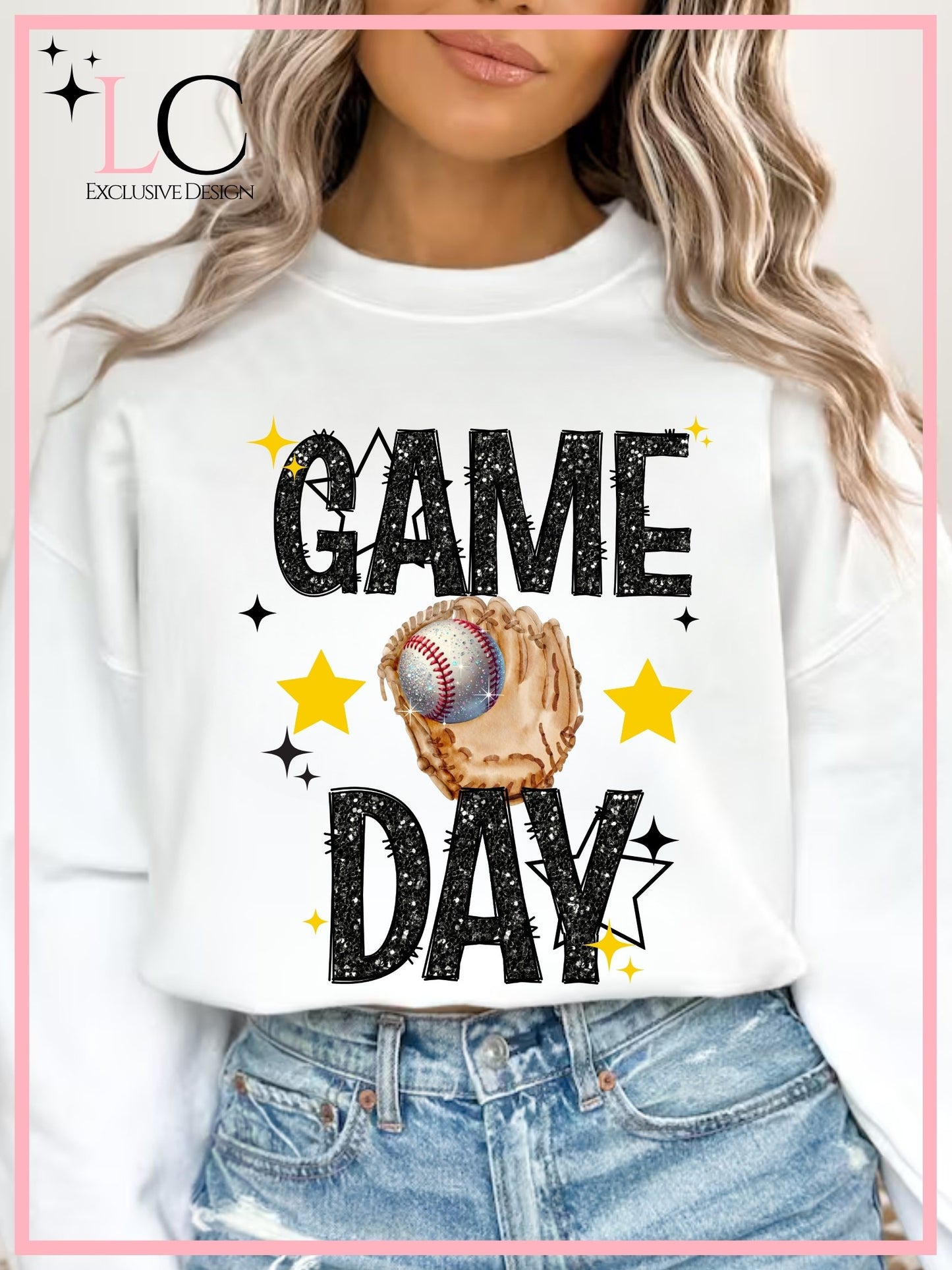SEP Faux Glitter Game Day, Baseball