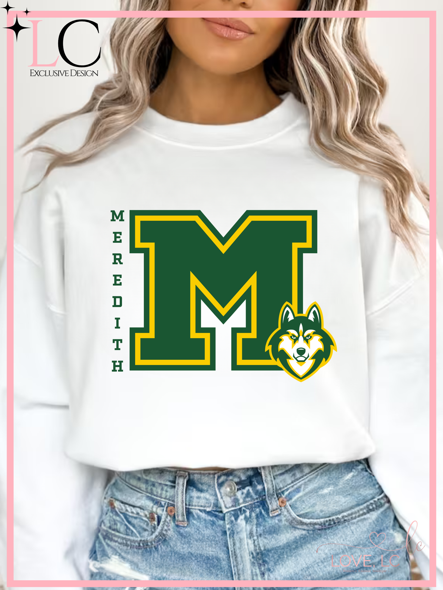 Meredith M Logo, White