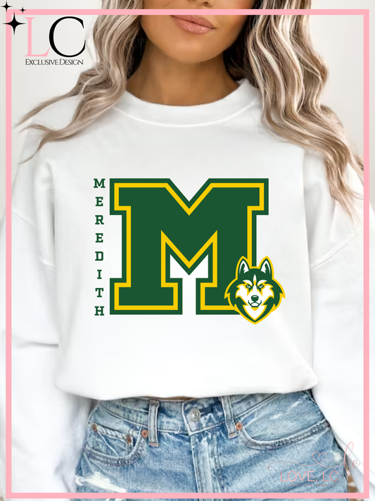 Meredith M Logo, White