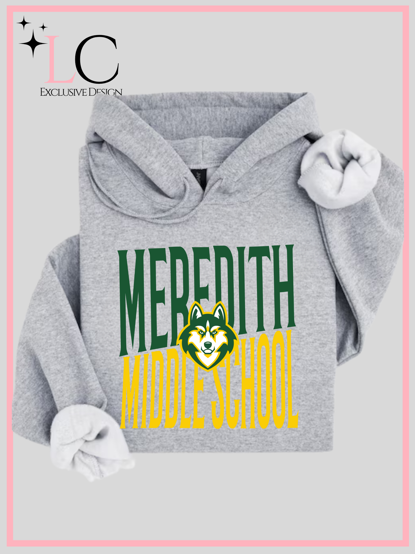 Meredith Middle School Slanted, Grey