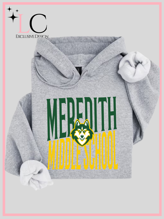 Meredith Middle School Slanted, Grey