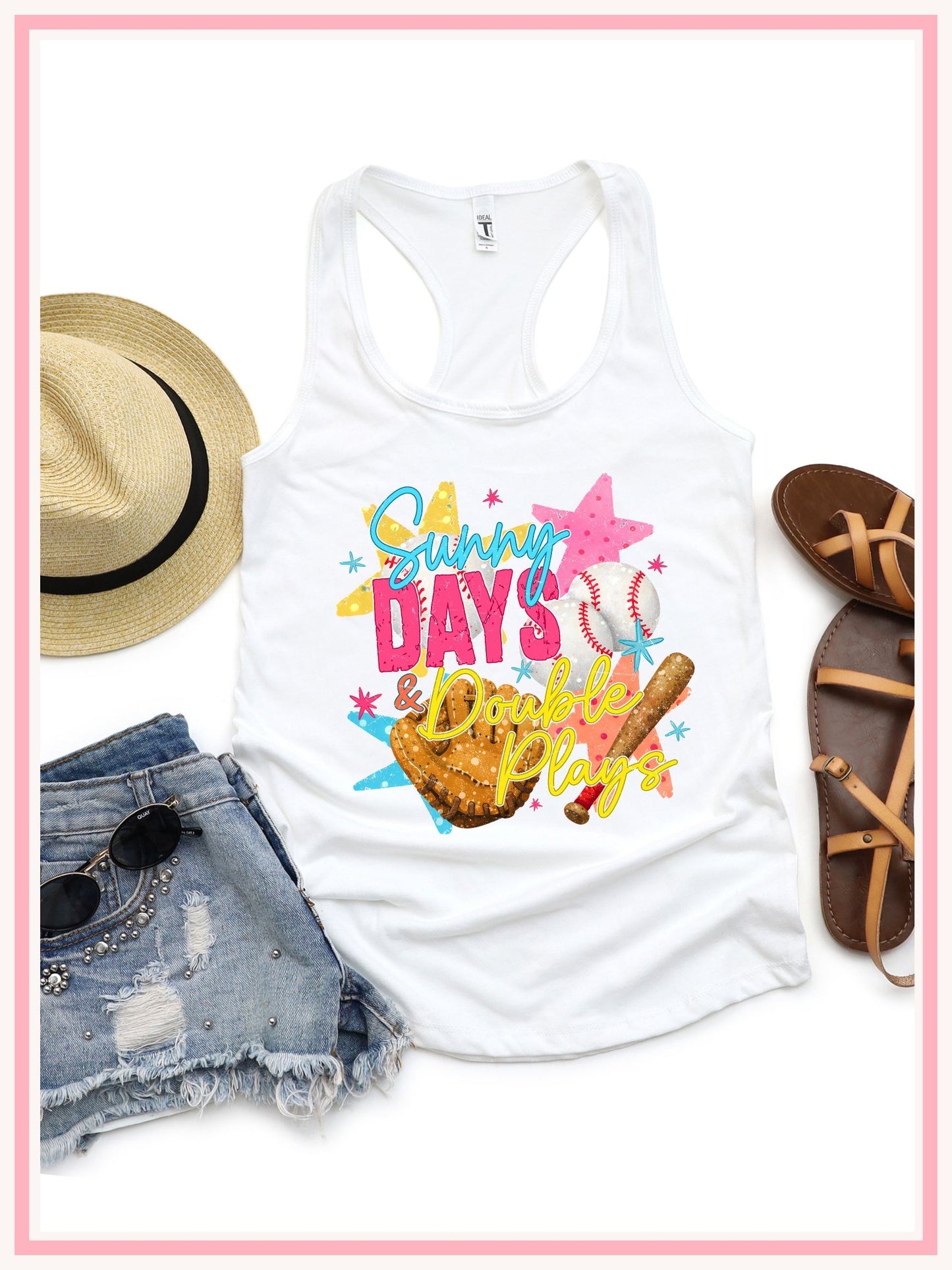 Sunny Day & Double Plays Tank Top