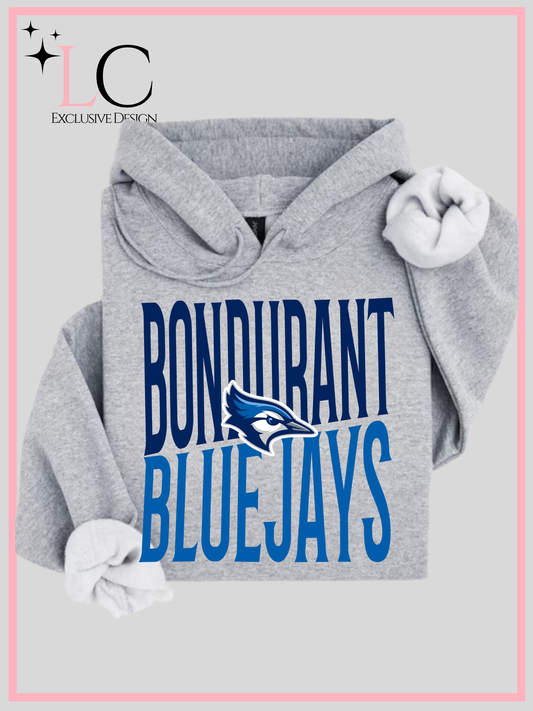 Bondurant Bluejays Slanted, Grey