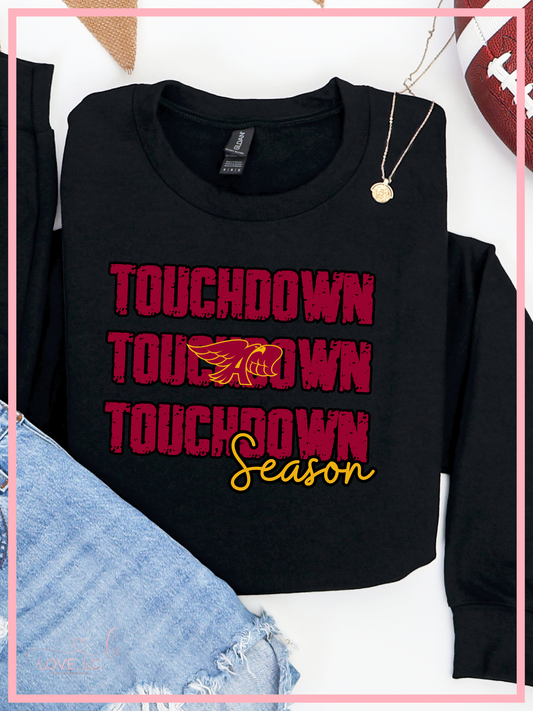 Ankeny Hawks Touchdown Season Black