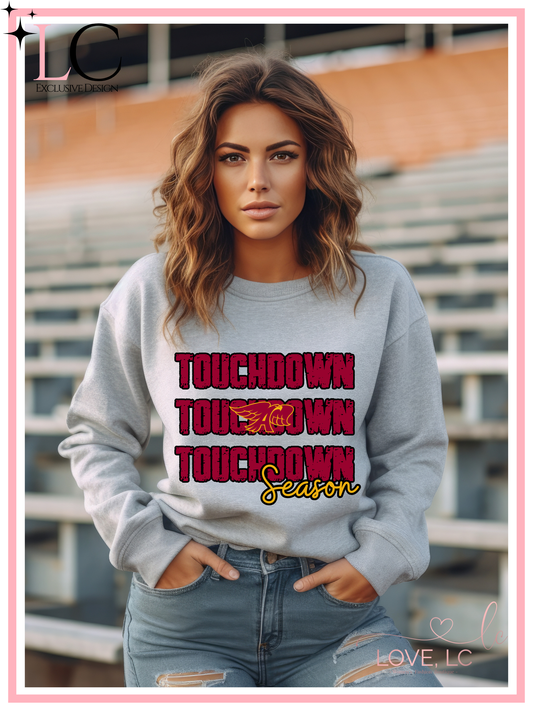 Ankeny Hawks Touchdown Season Grey